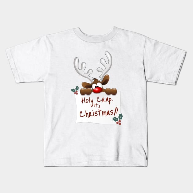 It's Christmas! Kids T-Shirt by Bear in a Puddle